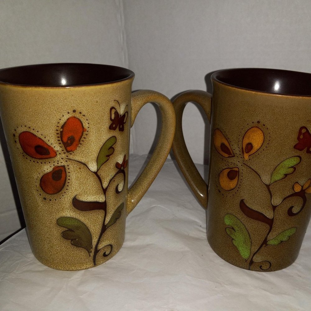 Blue Harbor Collection 2012 Large Mug - Butterflies and Flowers